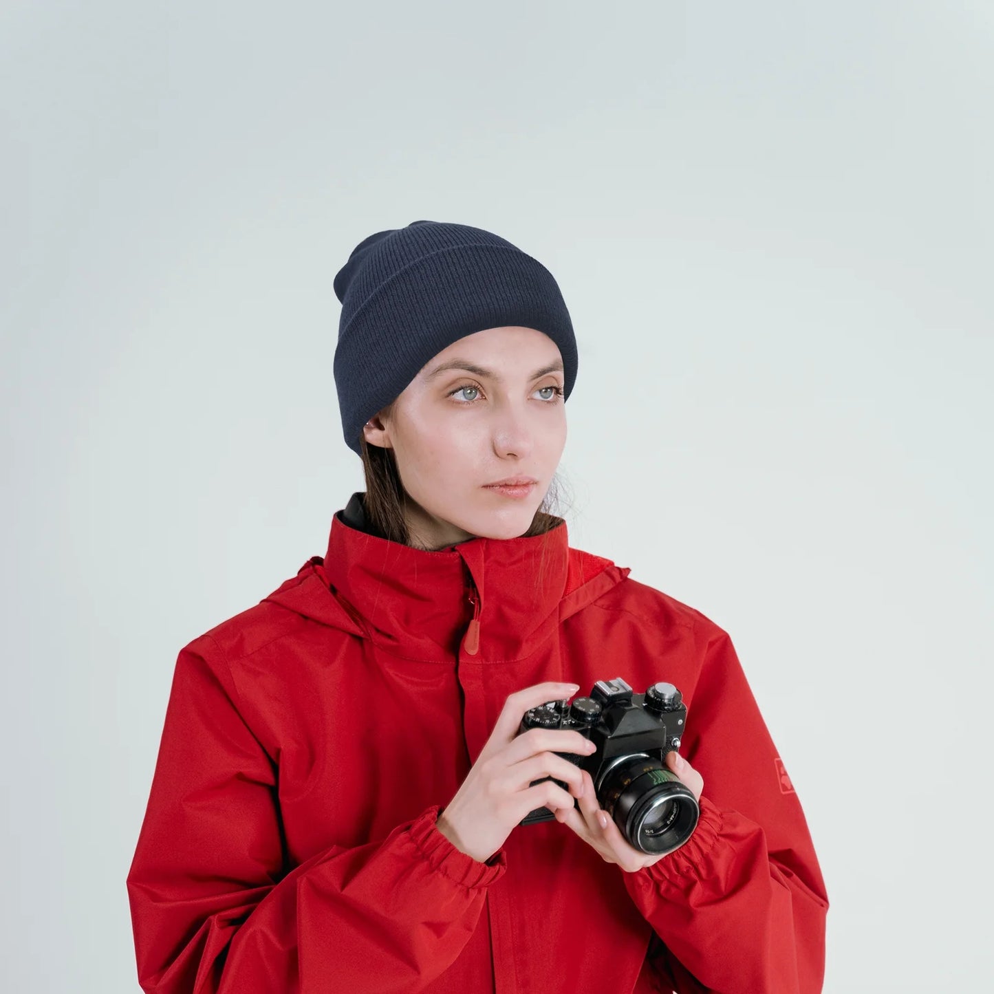 Cozy Unisex Knit Beanie - Stretchy Winter Skull Cap for Men & Women (Dark Grey)