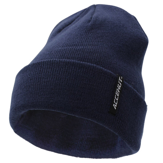 Cozy Unisex Knit Beanie - Stretchy Winter Skull Cap for Men & Women (Dark Grey)